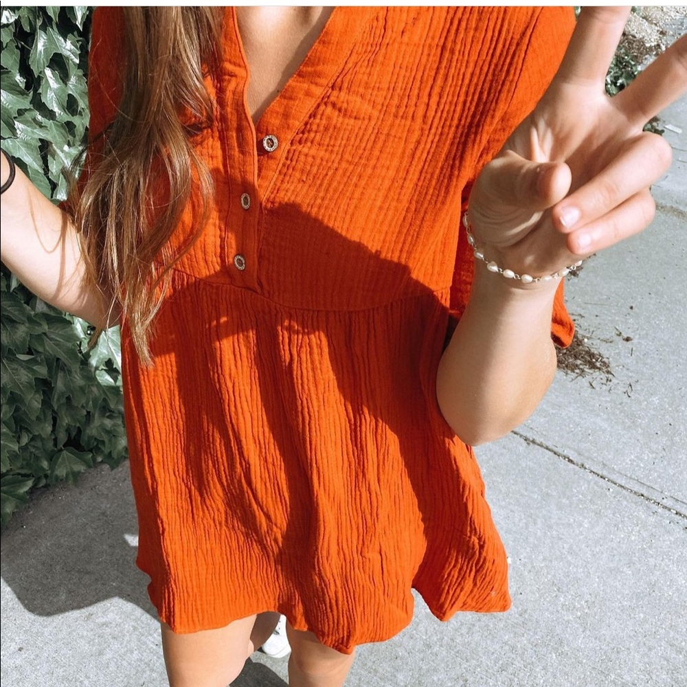 Red dress from first impressions boutique